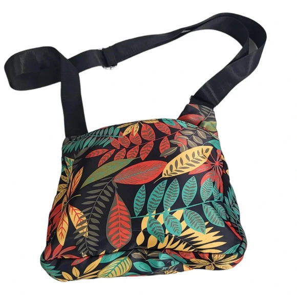 Leaf Orange Blue Crossbody Bag - Picture 2 of 7